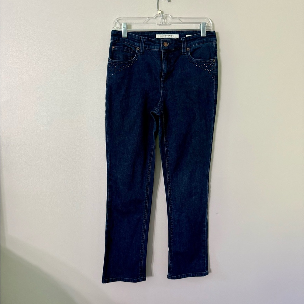 Jones New York Indigo Blue Straight Leg Jeans